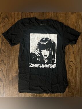 Zombie Makeout Club Black Graphic Tee - Medium